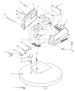 Part Location Diagram of FP002500AV Campbell Hausfeld On/Off Switch